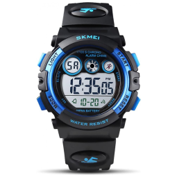 Relógio Digital com Cronômetro para Crianças de 5 até 15 Anos, GOLDEN HOUR, Preto
