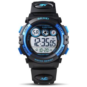 Relógio Digital com Cronômetro para Crianças de 5 até 15 Anos, GOLDEN HOUR, Preto