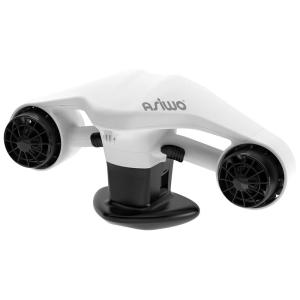 PRO Scooter de Propulsor Aquático Mergulhe de até 40 Metros com Suporte para Câmera, ASIWO, Branco