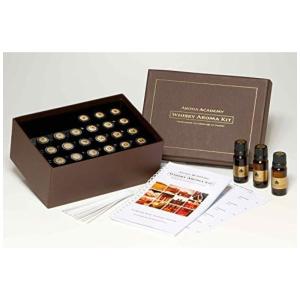 Academy Kit de 24 s de Whisky com Guia Explicativo de 60 pág, AROMA USANK5093, Marrom