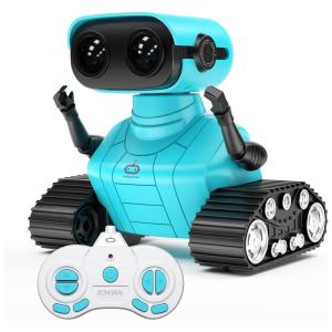 Robô Interativo Canta e Dança com Luz LED e Controle Remoto, 3 a 9 Anos, AONGAN RC2 BU, Azul