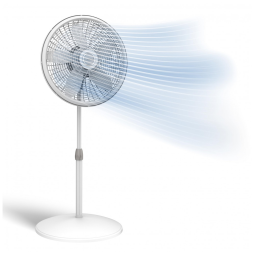 Ventilador de Torre com Altura Ajustável e 3 Velocidades para Quarto e Sala de Estar, 110V, Lasko, Branco