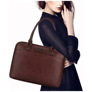 Bolsa Pasta Couro 14 pol. Coffee