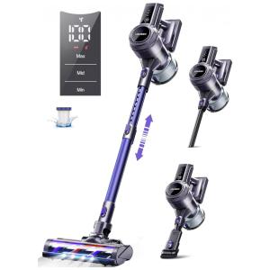 Aspirador de Pó Multifuncional sem Fio com Acessórios e Painel LED, 110V 250W, Voweek, Roxo