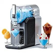Máquina de Slush Raspadinha ZABINS 2L 6 Programas Sem Gelo Auto Limpeza 240V