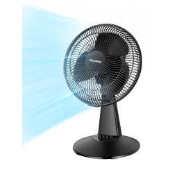 Ventilador de Mesa PF0ABB com 3 Velocidades e Inclinação Ajustável, 110V, PELONIS PF0ABB, Preto