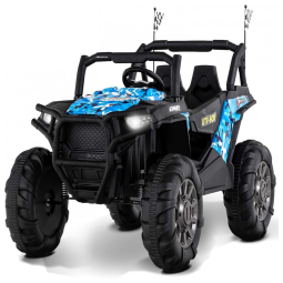 Uenjoy Carro, Carrinho Elétrico Infantil, 2 lugares, 12V, controle remoto, USB e luz LED, idade 3 a 8 anos, branco