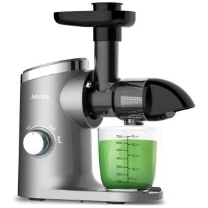 Centrífuga de Frutas, 2 Velocidades, Aço Inoxidável, 150W, 110v, AEITTO, Prateado