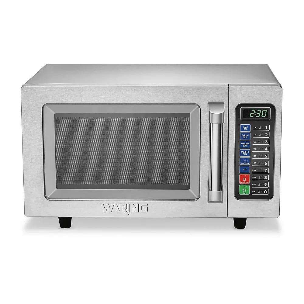 Micro ondas 25 Litros Multifuncional de Aço Inoxidável, 1000W, 110v, WARING WMO90, Prateado