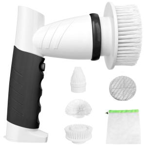 Escova Elétrica Rotativa 360 sem Fio com 2 Velocidades e 4 Acessórios, 110v, SZFIXEZ, Verde