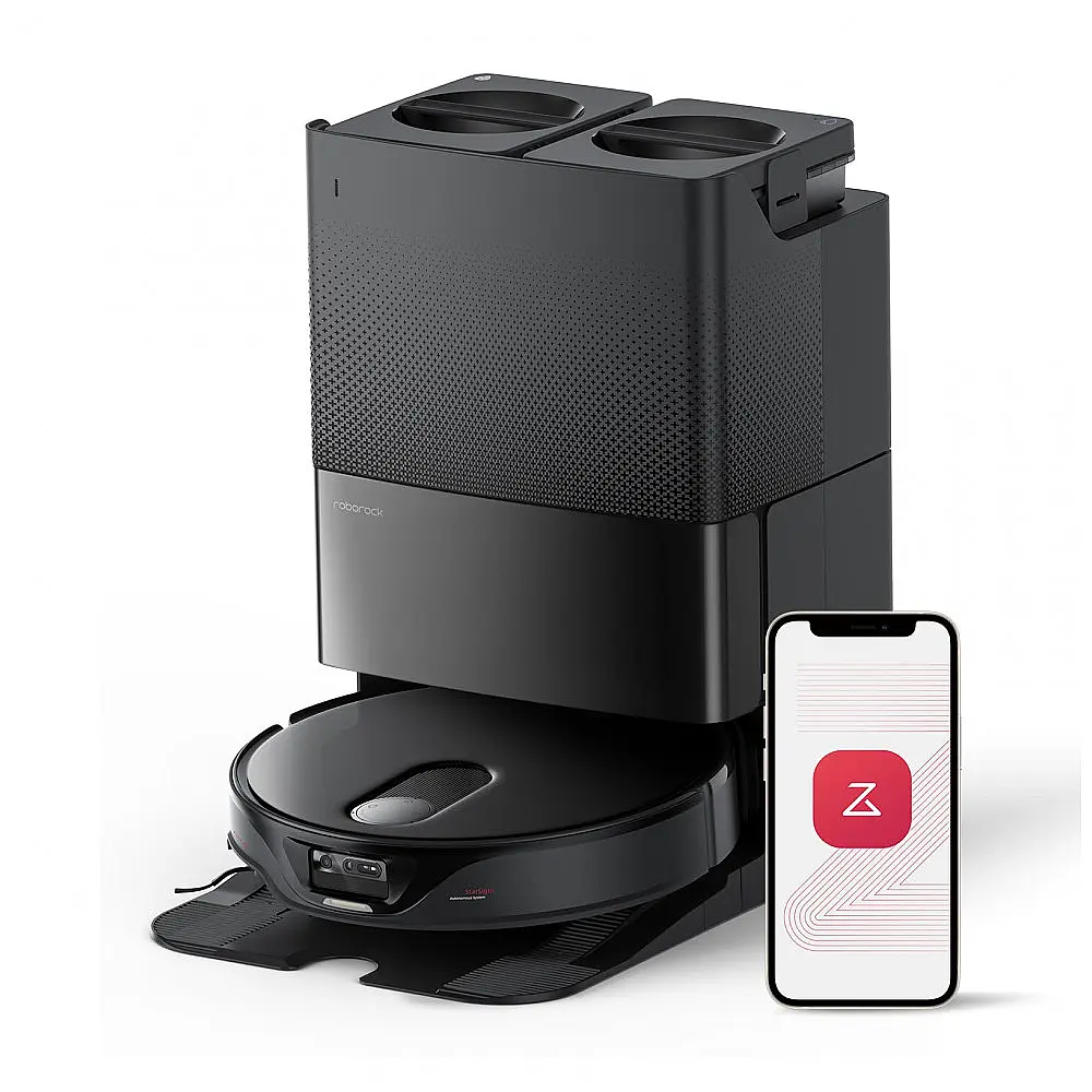 Robô Aspirador Roborock Qrevo Slim 8,2cm Ultra Fino 2 em 1 Aspira e Passa Pano Base Multifuncional 3.0
