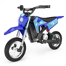 Moto Elétrica Infantil DK1 Movida à Bateria 36V Atinge 27 km por hora, 300W Idade Rec 3 a 10 Anos, HIBOY, Azul