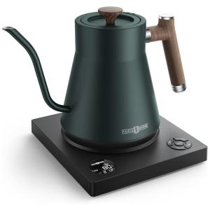 Chaleira Elétrica 1L em Aço Inoxidável e Cronômetro Integrado, 1200W 110V, PARIS RHONE PEEK010, Verde