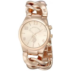 Relógio An cor Roe Gold Tone Feminino com Pleira metálica, U.S. POLO ASSN. USC40070, Dorado