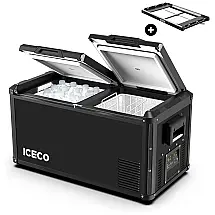 VL45 Cooler, Geladeira Elétrica Automotiva 45L Portátil, 12, 24V DC 100, 240V AC, ICECO, Preto