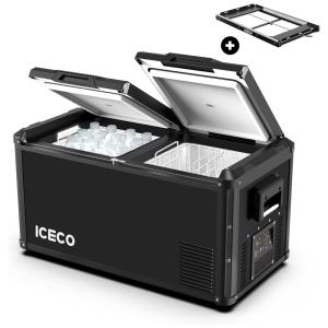 VL45 Cooler, Geladeira Elétrica Automotiva 45L Portátil, 12, 24V DC 100, 240V AC, ICECO, Preto