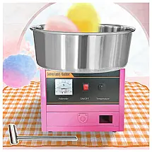 Time Wave Máquina de Algodão Doce Elétrica Profissional à Prova de Respingos, 110V, 400W, Rosa