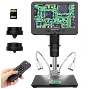 Kit Microscópio Biológico Digital 2000X HDMI com Vídeo UHD de 3 Lentes 2160P, 240V, Andonstar, Preto
