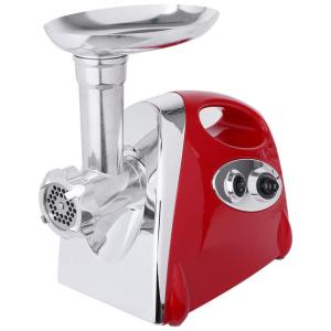 Moedor de Carne Elétrico, 800W, Aço Inox, 110v, ROVSUN, Vermelho