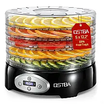 Desidratador de Alimentos OSTBA 5 Bandejas BPA-Free Temperatura Ajustável 95-160°F 420W 120V