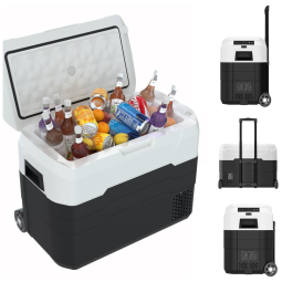 Mini Geladeira, Cooler Automotiva Elétrico Portátil 40L, 110v, RELIANCER, Preto