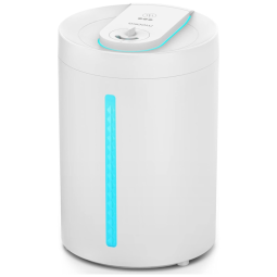 MOOKA JS02 Umidificador Ultrassônico Portátil 4L, c, Desligamento Automático, Silencioso, 110V, Branco