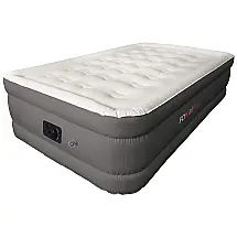 Colchão Cama Inflável Solteiro Bomba de Ar Embutida 45, de Altura, escuro, escuro, FOX AIR BEDS PHR, Dourado escuro