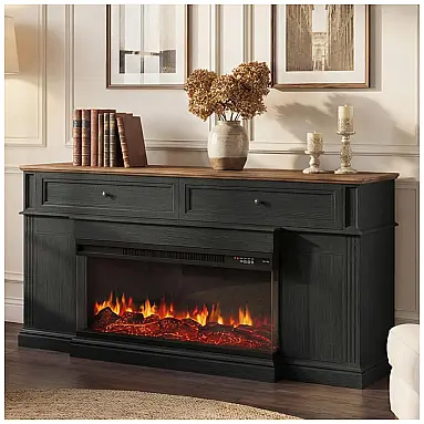 Lareira Elétrica Nordivale 160x90cm 1500W