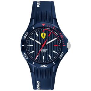 Relógio Masc Pista, Quartz, Resistente, Marinho, Marinho, Marinho, FERRARI 0840039, Azul Marinho