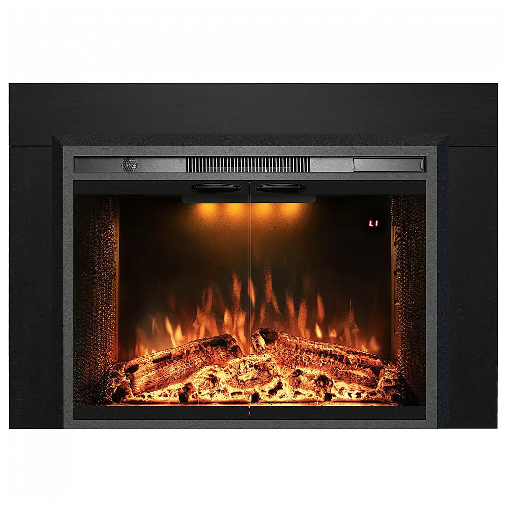 Lareira Elétrica Velaychimney 107x75cm 1500W Insert Embutir Som Chamas 110V