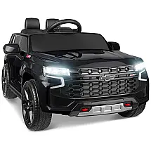 Carro Elétrico Infantil Chevrolet Tahoe SUV 12V com Bateria Recarregável, ENYOPRO, Preto