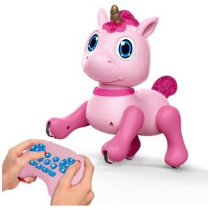 Unicórnio Robô HI TECH Canta e Dança com Controle Remoto para Crianças Acima de 4 Anos, Rosa
