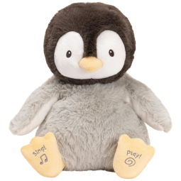 Pelúcia Pinguim para Crianças Maiores de 1 Ano, e, GUND 6059341, Marrom