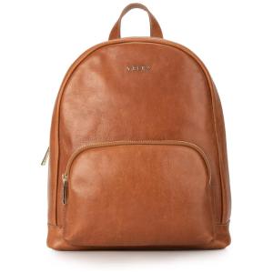 Mini Mochila Feminina de Couro Conversível para Bolsa de Ombro, VELEZ, Marrom