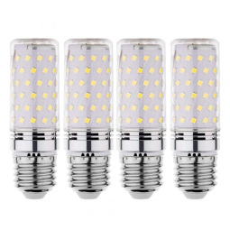 Lâmpada LED Base com 1000 Lumens Cor Branca Natural 6000K, 100W, 4 Un, RA RAYHOO E26 2 3, Branco