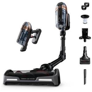 Aspirador de Pó sem Fio com Recipiente de Poeira e Tecnologia Fle e Detecção Automática de Piso, 110V, Rowenta X Force, Preto