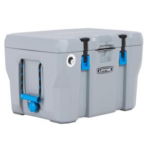 Cooler Caixa Térmica Portátil 55 Litros com Porta Copos, LIFETIME 90820, Cinza