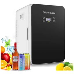 Mini Geladeira e Frigobar para carro, Portátil, Display LCD, 20L, TEASWA, Branco