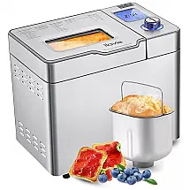 Panificadora Automática 25 em 1, Capacidade 1 kg, Aço Inoxidável, 550W, 110v, ILAVIE IL BM 001 SIL, Prateado