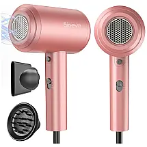 BiGeve Secador de Cabelo Profissional com 3 Níveis de Temperatura, 1800W, Rosa