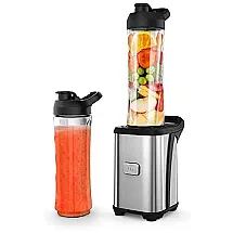 Mini Liquidificador Portátil 59mL com 2 Garrafas, 3W, 110v, SWIITOL, Cinza