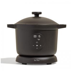 Panela Elétrica 5,6L com 4 Modos de Cozimento, Revestimento Antiaderente e Display LED, 110V 1200W, Our Place, Preta