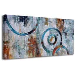 Quadro Decorativo Geometrico e Moderno 101 x, ARJUN, Azul