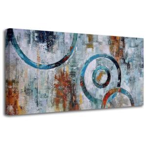 Quadro Decorativo Geometrico e Moderno 101 x, ARJUN, Azul