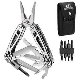 Alicate Multifuncional 21 em 1, Aço Inoxidável, MOSSY OAK SML, Prateado