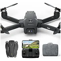 Drone K600 com 2 Câmeras 1080P para Crianças e Adultos, Lente Ajustável 90°, Retenção Automática, VR FPV e Bateria 1800mAh, Karuisrc, Preto