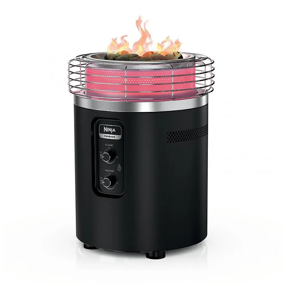 Ninja Fireside360 Aquecedor Externo com 3 Modos: Chama, Calor e Chama + Calor - Portátil e Sem Fumaça