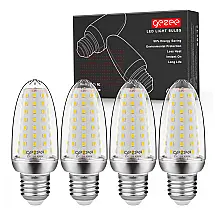GEZEE Lâmpada Led Base E26 com 1500 Lumens na Cor 4000K Branca Neutra 150W, 110V, 4 Un