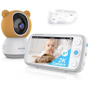 Babá Eletrônica KAWA Monitor 2K QHD com Câmera e Áudio sem Wi Fi