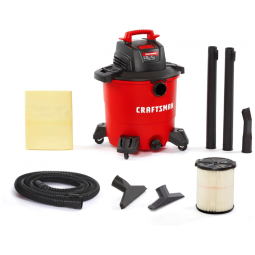 Aspirador de Pó Seco e Úmido 34L, 4,25CV de potência com Extensores, 110v, CRAFTSMAN CMXEVBE17590, Vermelho